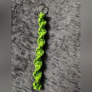 Paracord Keychain Green Black 550‎ Cord